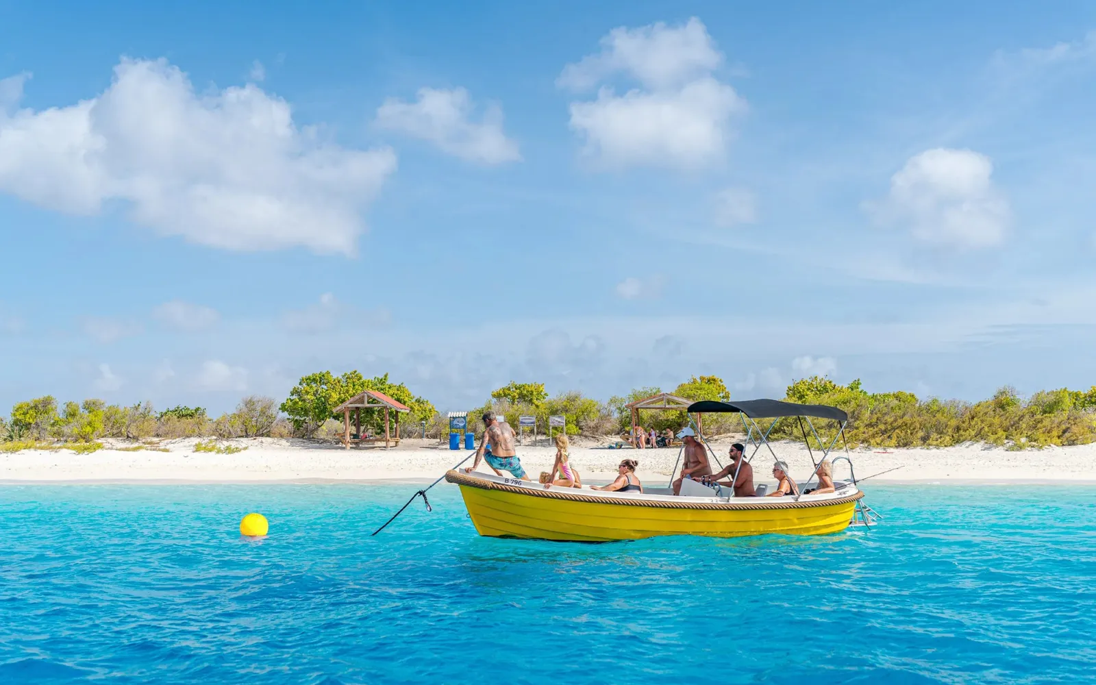 Boot huren op Bonaire — aanleggen bij Klein Bonaire