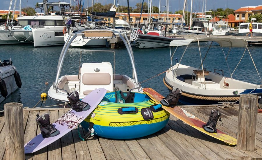 Boats at the Harbour Village Marina dock